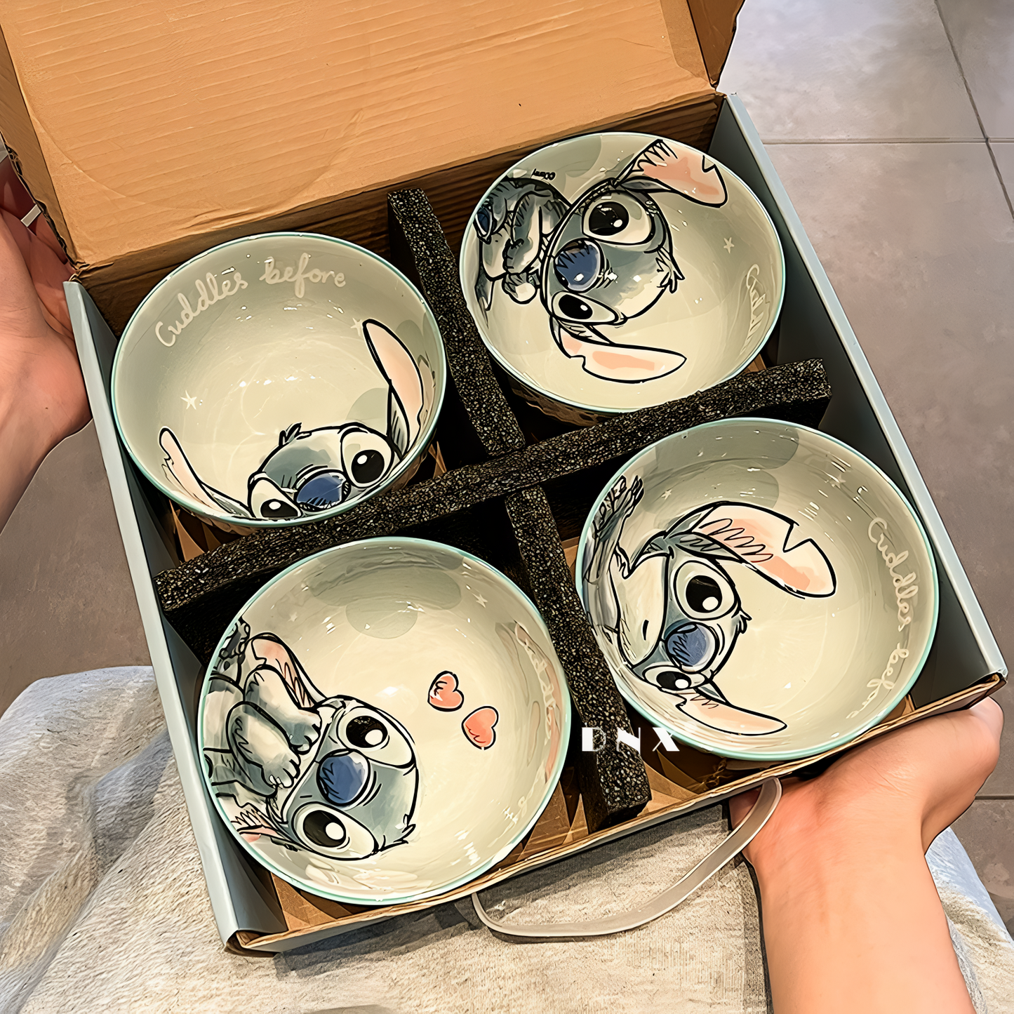 Disney Stitch Bowl Set