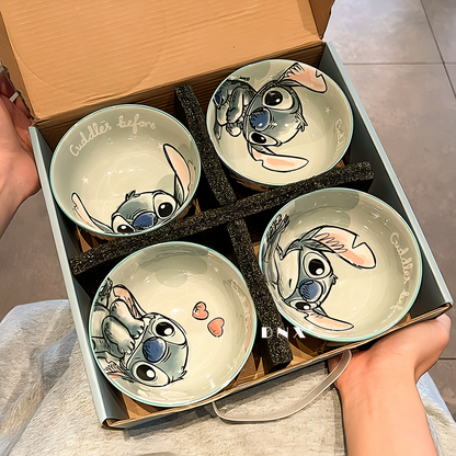 Disney Stitch Bowl Set