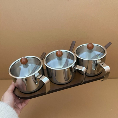 Stainless Steel Seasoning Jar Set