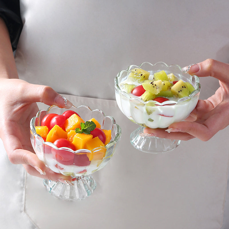 Vintage Glass Dessert Bowls
