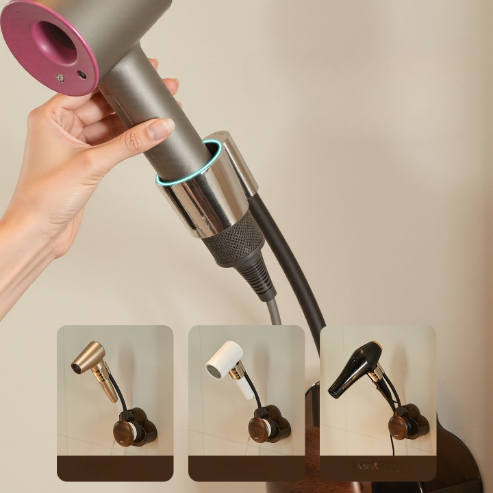 Wooden Hair Dryer Holder