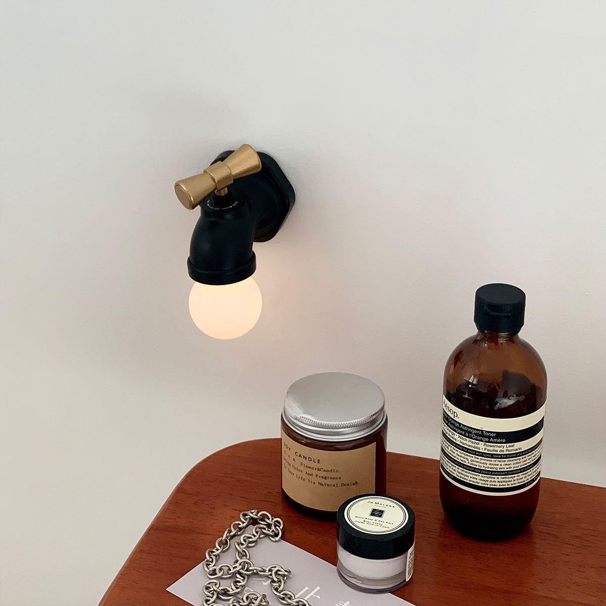 Tap-Style Wall Lamp