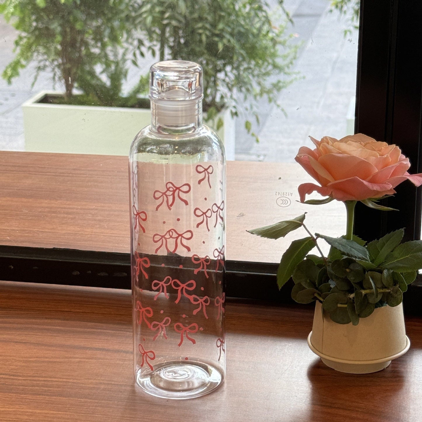 Bow Transparent Water Bottle