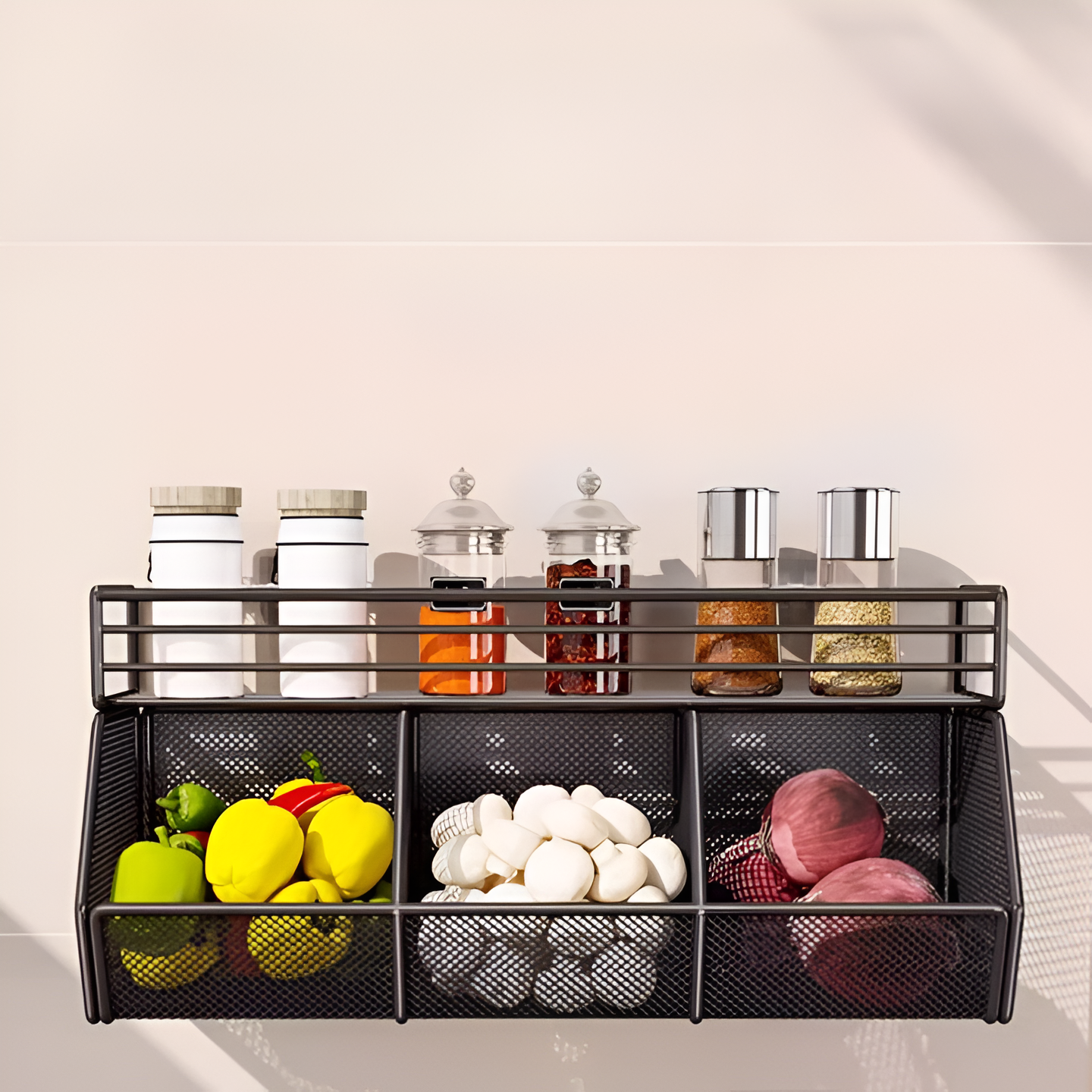 Wall-Mounted Kitchen Organizer