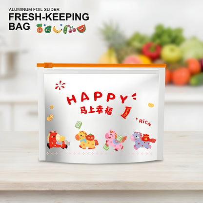 Cartoon Slider Zipper Bag