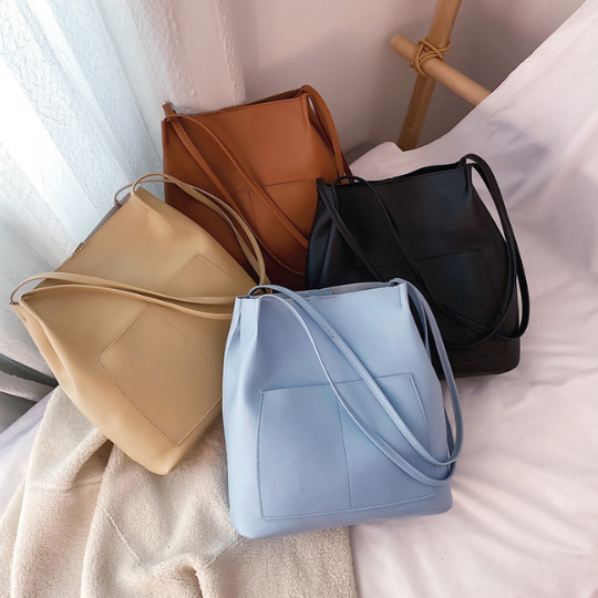 Leather Bucket Purse