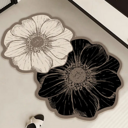 Floral Absorbent Mat