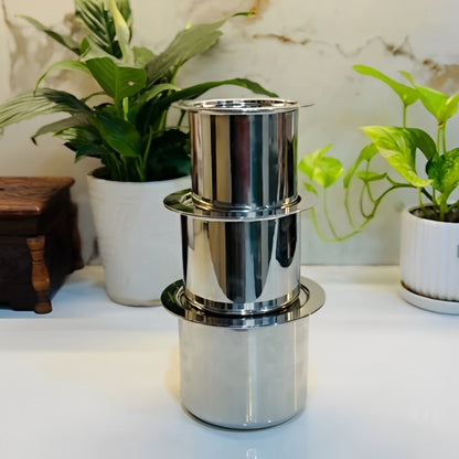 Flat Base Stainless Steel Container Set