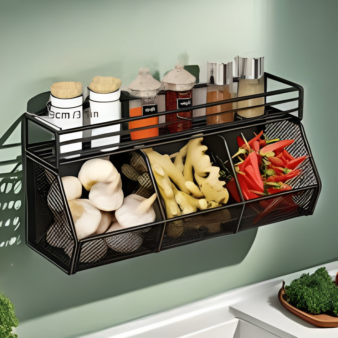 Wall-Mounted Kitchen Organizer