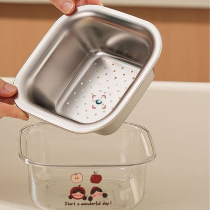 Steel Double-Layer Drain Basket