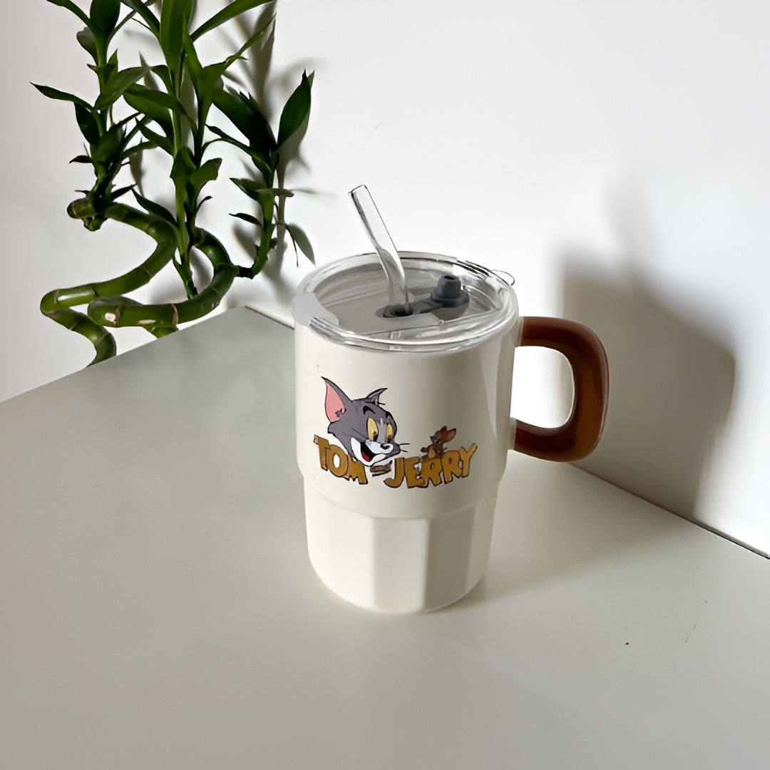 Tom & Jerry Straw Mug