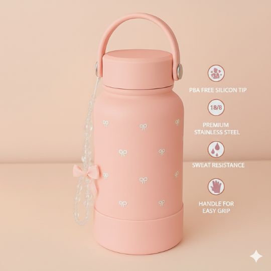 Bow Charm Water Bottle
