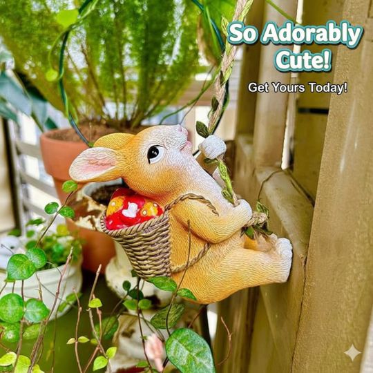 Cute Climbing Rabbit Ornament