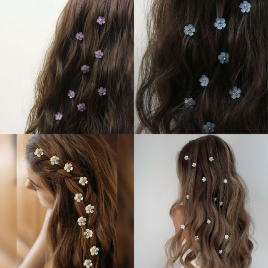 Mini Flower Hair Pins