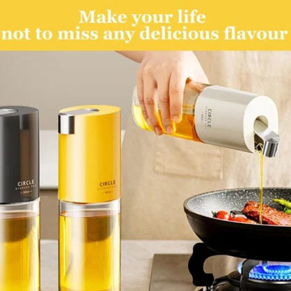 Oil Dispenser with Automatic Lid