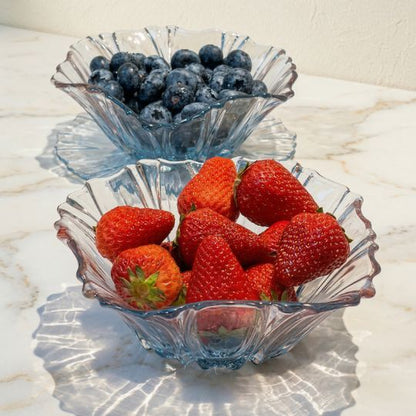 Blossom Crystal Glass Bowls