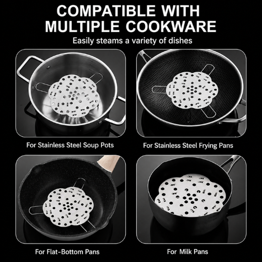 Steel Adjustable Steamer Stand
