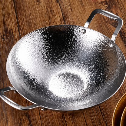 Hammered Steel Frying Kadhai