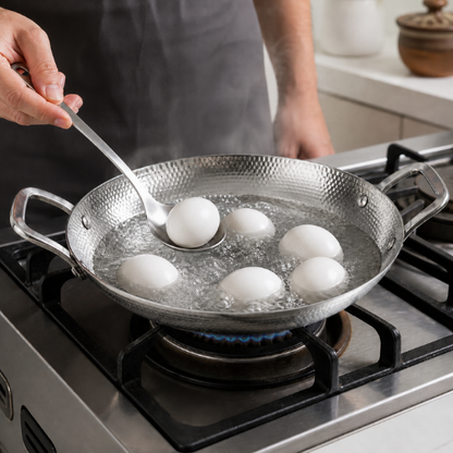 Hammered Steel Frying Kadhai