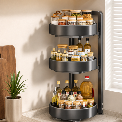 Multi-Tier Rotatable Organizer Rack