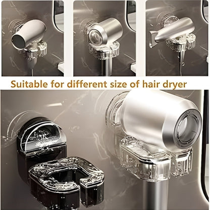 Wall Mounted Hair Dryer Stand Holder