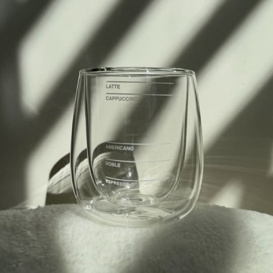 Double-Wall Coffee Measuring Glass