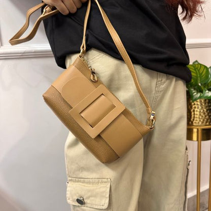 Shoulder Bag with Elegant Buckle