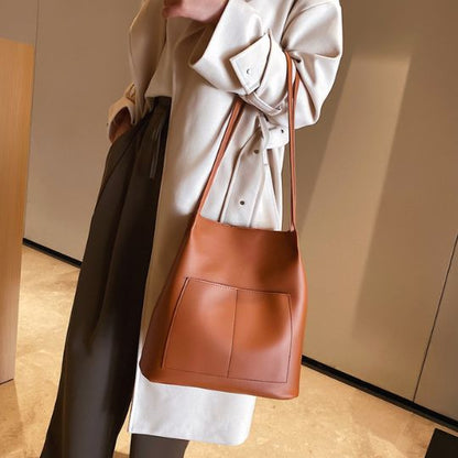 Leather Bucket Purse