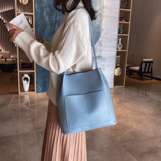 Leather Bucket Purse