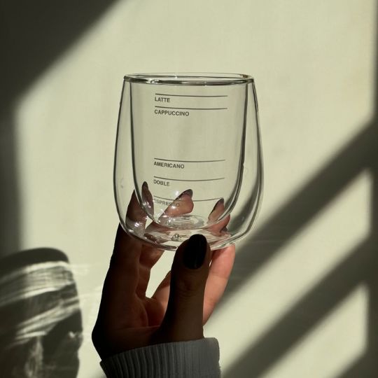 Double-Wall Coffee Measuring Glass