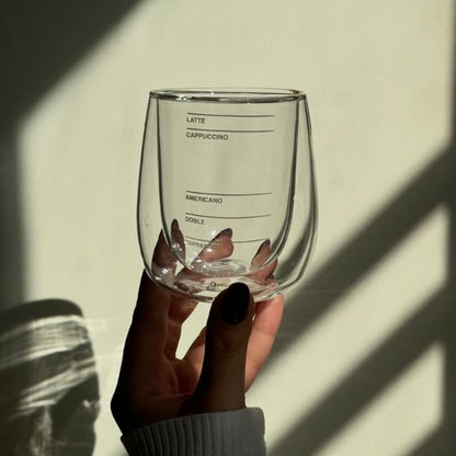 Double-Wall Coffee Measuring Glass
