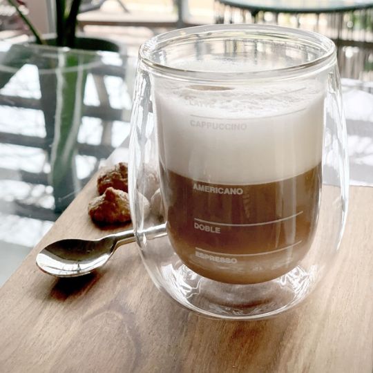 Double-Wall Coffee Measuring Glass