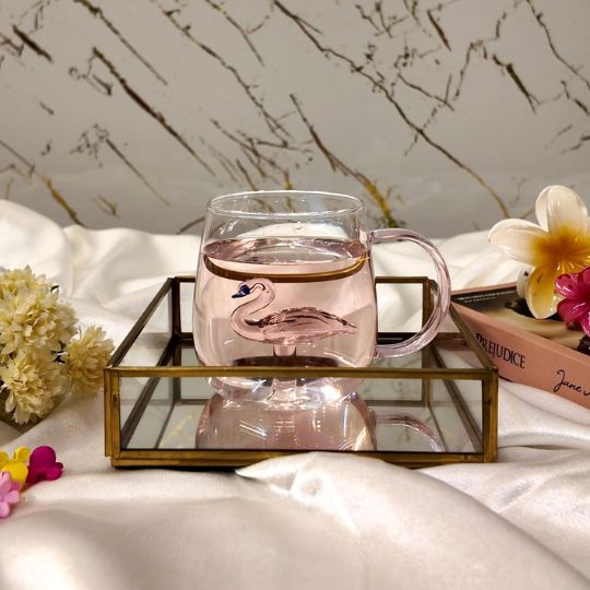 Flamingo Glass Mug