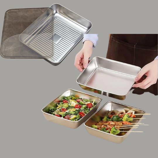 Multi-Purpose Steel Serving Tray