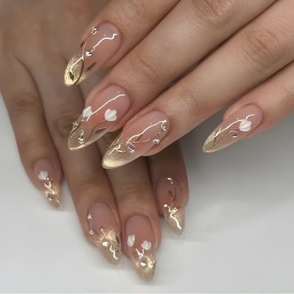 Tulip Petal Nails(Free Jelly Glue + Rubbing Strip)