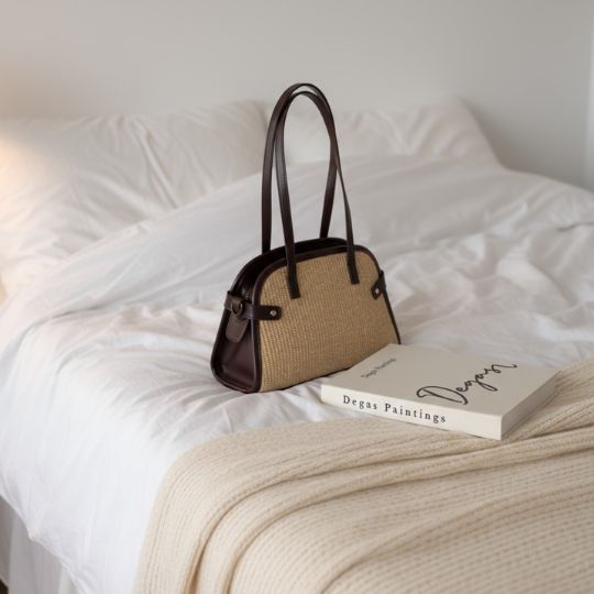 Raffia Bowling Bag