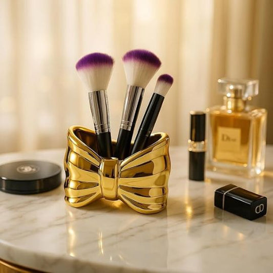 Bow Makeup Brush Holder
