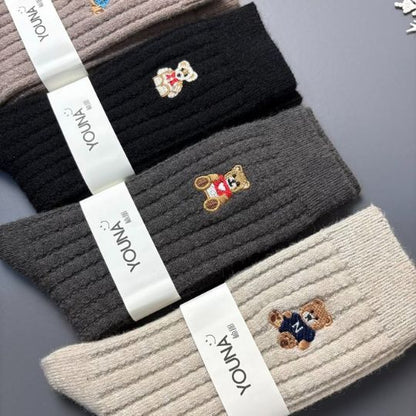 Cute Bear Crew Socks