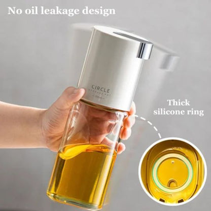 Oil Dispenser with Automatic Lid