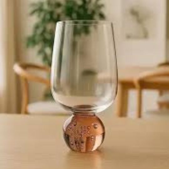 Transparent Amber Sphere Glasses