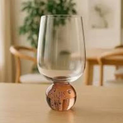 Transparent Amber Sphere Glasses
