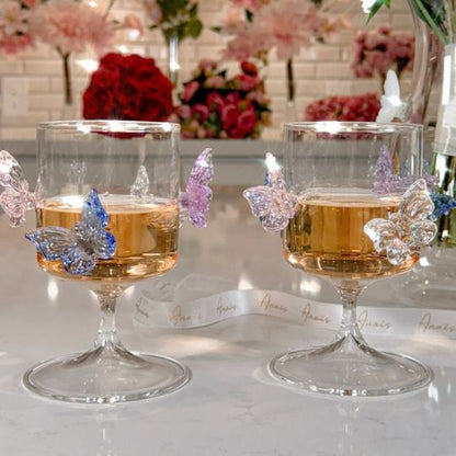 Butterfly Crystal Goblets