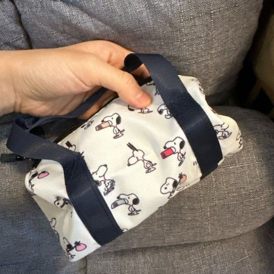 Peanuts cartoon travel bag