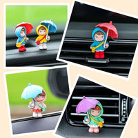 Umbrella Couple Car Interior