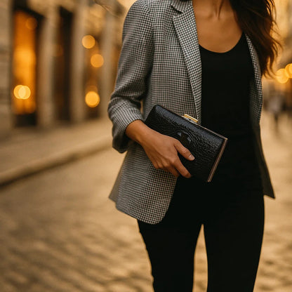 Luxe Black Handbag