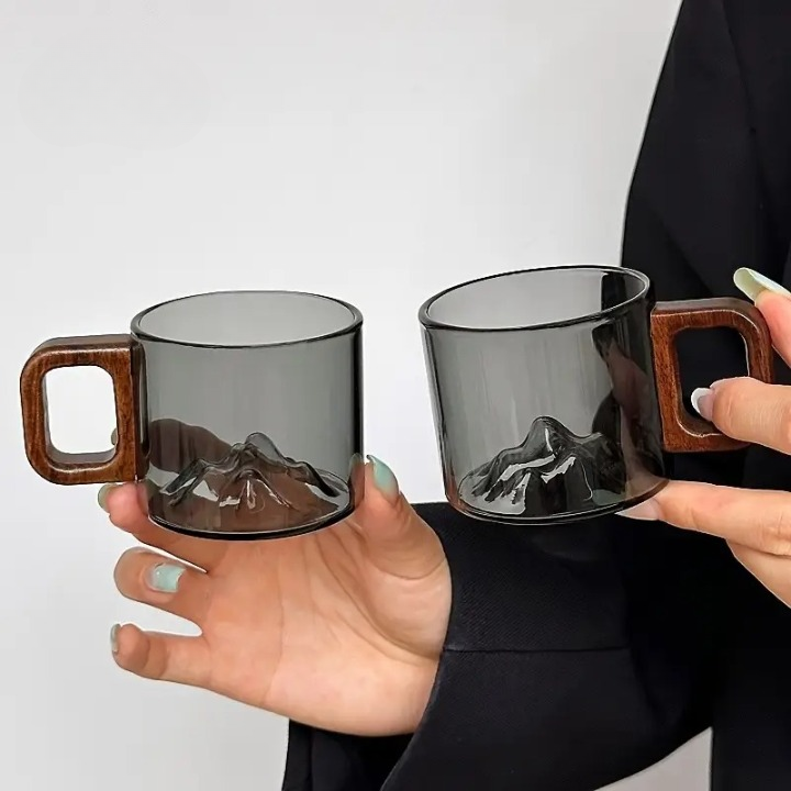 Mountain Peak Glass Cup