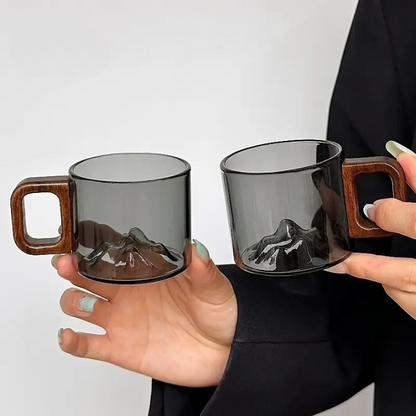 Mountain Peak Glass Cup