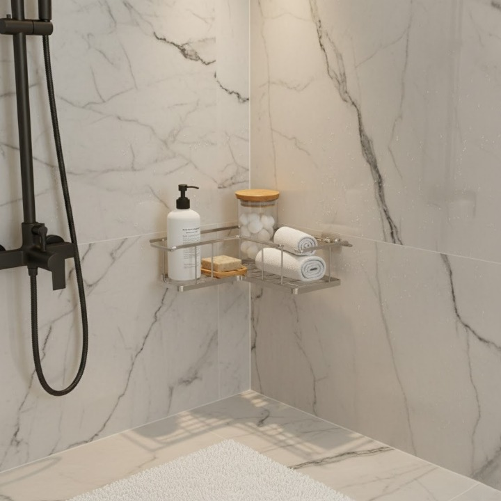 Metal Corner Shower Rack