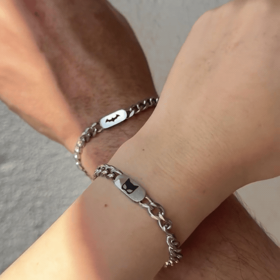Batman & Cat woman Couple Bracelets