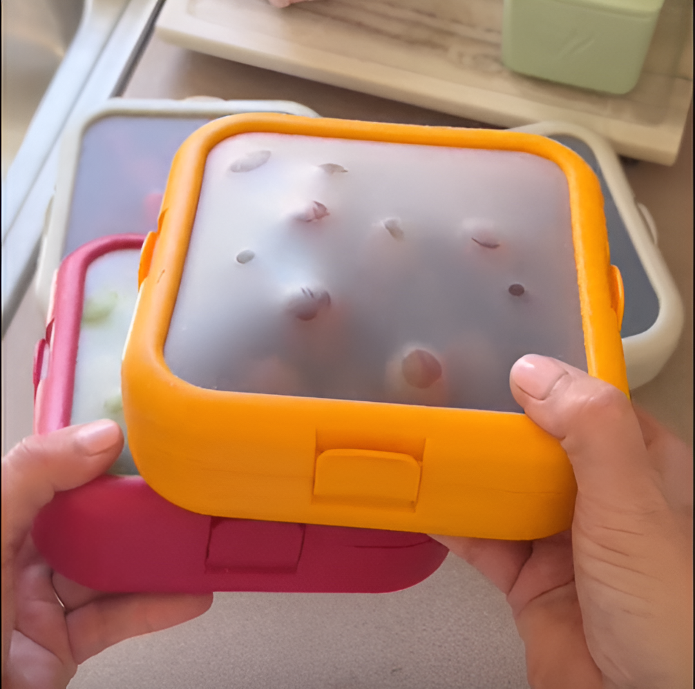 Square Silicone Lid Storage Box